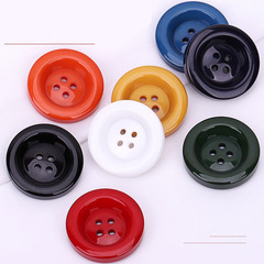 Women's cashmere wool coat with round resin buttons; black cotton-padded jacket and sleepwear buttons—versatile, perfect for women.