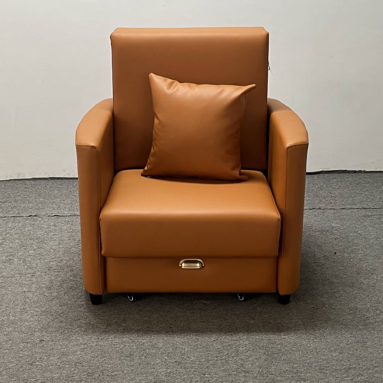 Almacenamiento plegable multifuncional de una sola persona balcón sofá cama de almuerzo tecnología de tela silla de acompañamiento médico