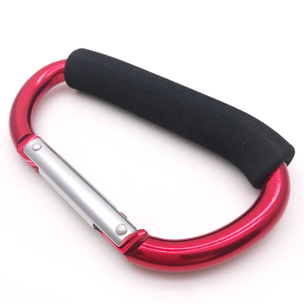 彩色户外大号挂钩 婴儿车Ｄ型海绵钩滑轮提鞋扣