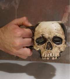 万圣节礼品骷髅杯Ghost Skull Mug Handmade Gift Mug Horror Mug