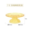 18cm round lotus (glazed yellow)