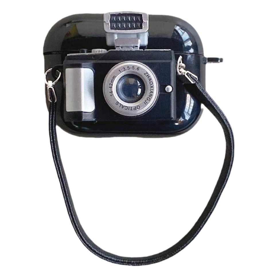 Creativo retro flash Cámara airpodsPro2 auricular caso clic TPU suave caso Apple nuevo 3 generación funda protectora