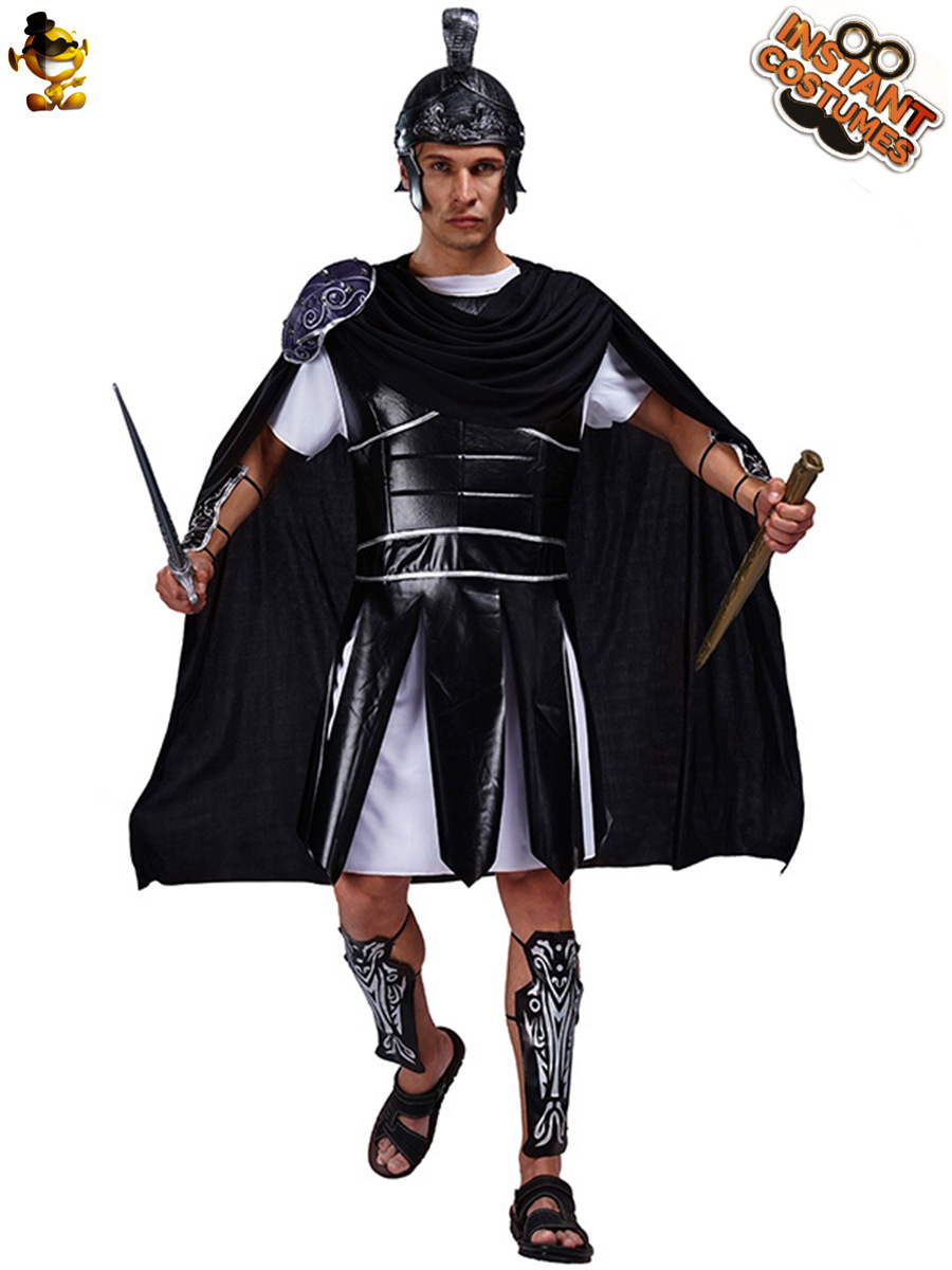 Grandes hombres gladiador rendimiento traje etapa traje juego de rol rendimiento traje Cosplay ropa mascarada
