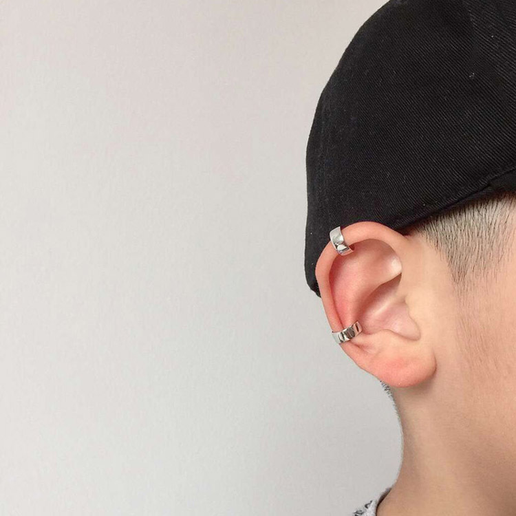 Men's Gender Plating Design 1 Pair Retro Classic Style C Shape Plating Copper Ear Cuffs