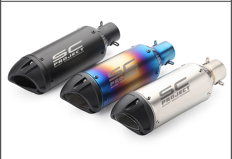 The new modified bombard exhaust pipe barrel Huanglong 600/300 Scorpio motorcycle modified sports car sound universal