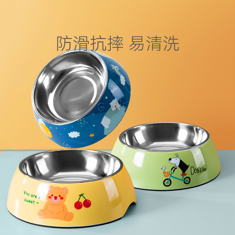 Tazón de acero inoxidable para perros, tazón de comida lenta para perros, tazón para gatos, tazón para perros, artículos para perros, tazón para mascotas de acero inoxidable