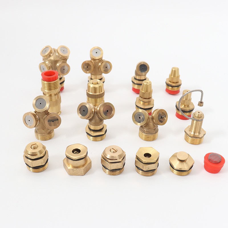 4分全铜可调节雾化喷头子弹头台式离心弯高雾农用折射雾化喷头