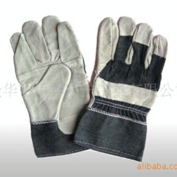 供应保暖劳保手套 防护手套 牛皮手套(图)