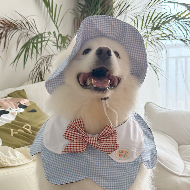 新款2025宠物狗狗花瓣口水围兜宠物狗大型犬萨摩边牧可爱围脖饰品|undefined