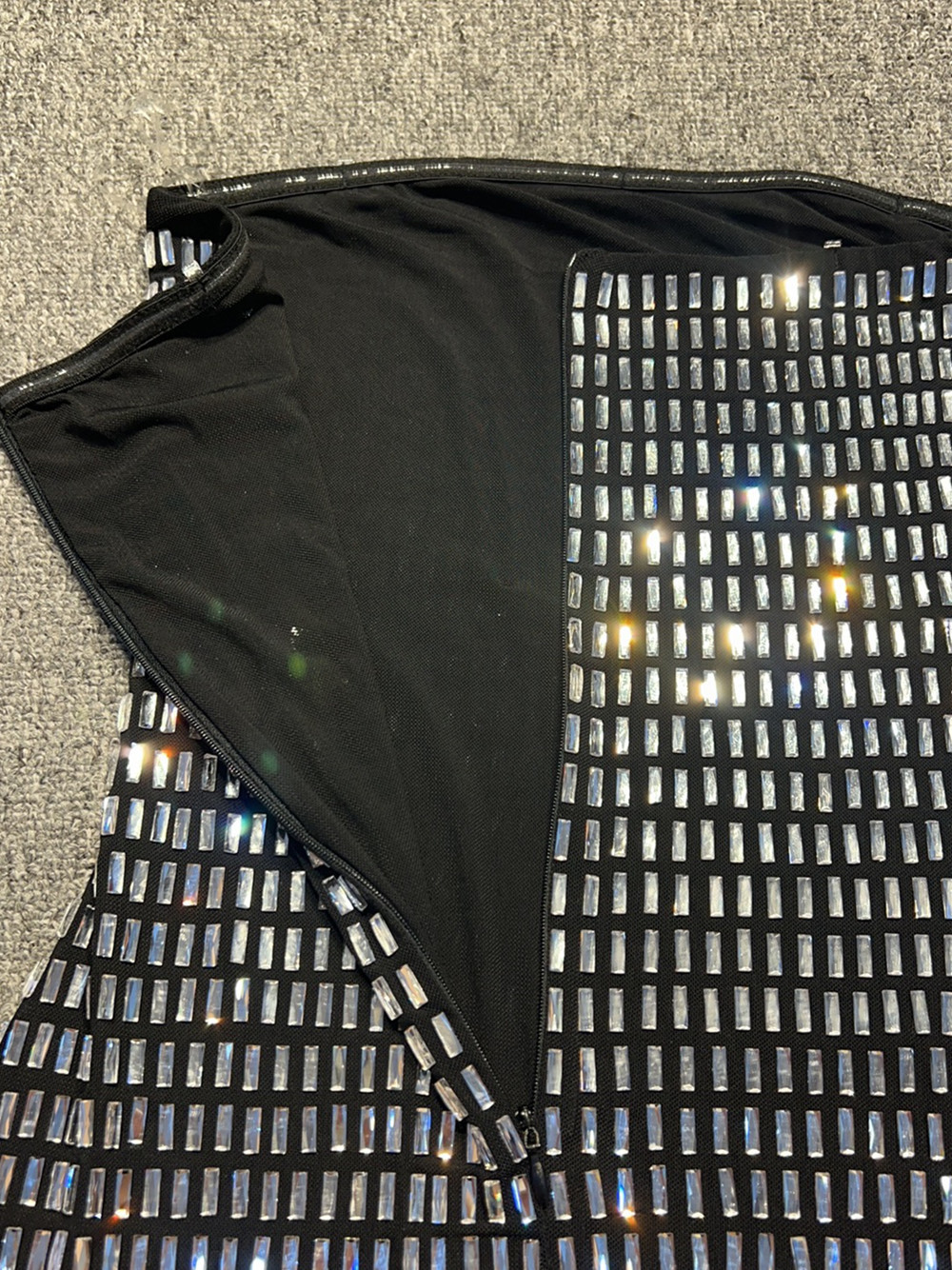 Abbigliamento da donna Moda femminile Hot Diamond Sexy Tube Top stretto con fianchi avvolti Gonna lunga sottile_voghion.com