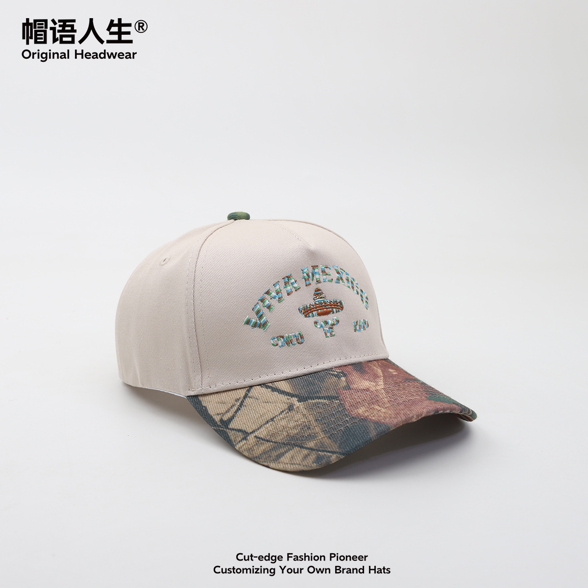 Sombreros para hombres y mujeres transfronterizos Europa América México bordado cinco piezas de sombrero de béisbol camioner gorra de lengua de goma