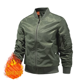 常年现货跨境飞行夹克男【加棉/薄】春秋MA1飞行员夹克棒球服大码