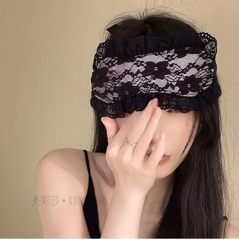 Dark Lace Blindfold and Bracelet Set, Pink Passion Bundle, 2025 Spring — detail image 5