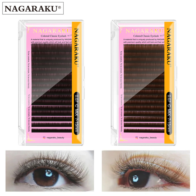 NAGARAKU grafting eyelashes light brown black brown natural soft single take sunflower cartoon false eyelashes NAGARAKU grafting eyelashes light brown black brown natural soft single take sunflower cartoon false eyelashes