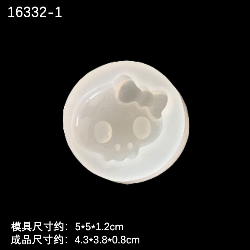 Espejo cristal epoxi Arco Iris cráneo cabeza trébol nota pastel taburete creativo DIY material decorativo Accesorios