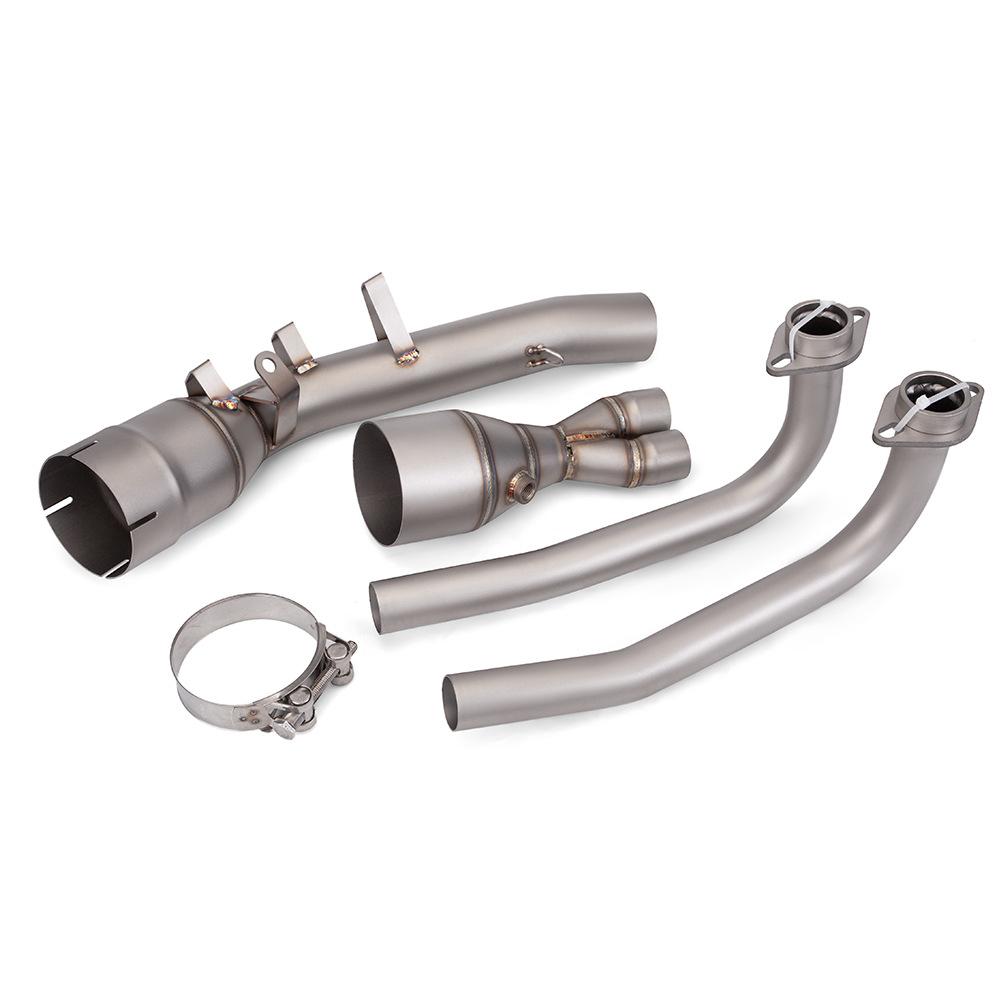 Motorcycle Exhaust Modification T-Max560 Stainless Steel Front Section with Carbon Fiber Anti-Scalding Cover + K198 Carbon Fiber Tail Section