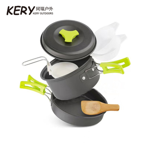 Outdoor Cooking Pot for 1-2 People, Portable Camping Pot, Outdoor Cooking Pot, DS200
