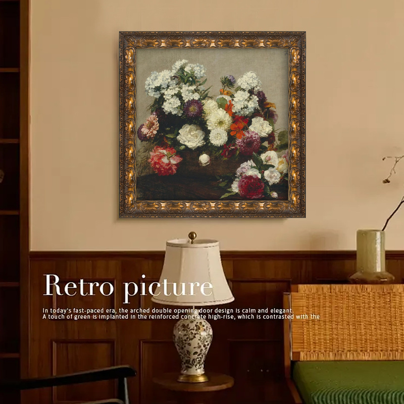 European-style High-grade Retro Solid Wood Picture Frame Mounted Frame Self-loading Picture Frame Large Mirror Frame Decorative Photo Frame Desktop Decoration Wall Hanging European-style High-grade Retro Solid Wood Picture Frame Mounted Frame Self-loading Picture Frame Large Mirror Frame Decorative Photo Frame Desktop Decoration Wall Hanging