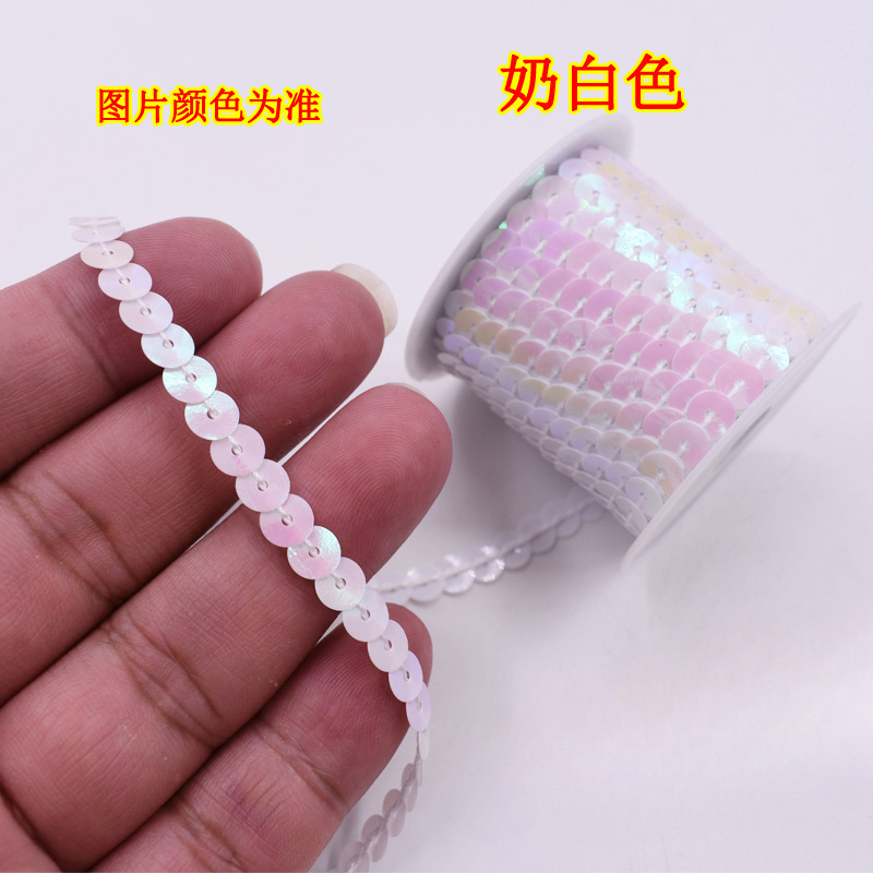 1 cuentas de escenario de encaje de metros de longitud de suministros de eje multicolor de sequinilla 4 nuevos accesorios hechos a mano