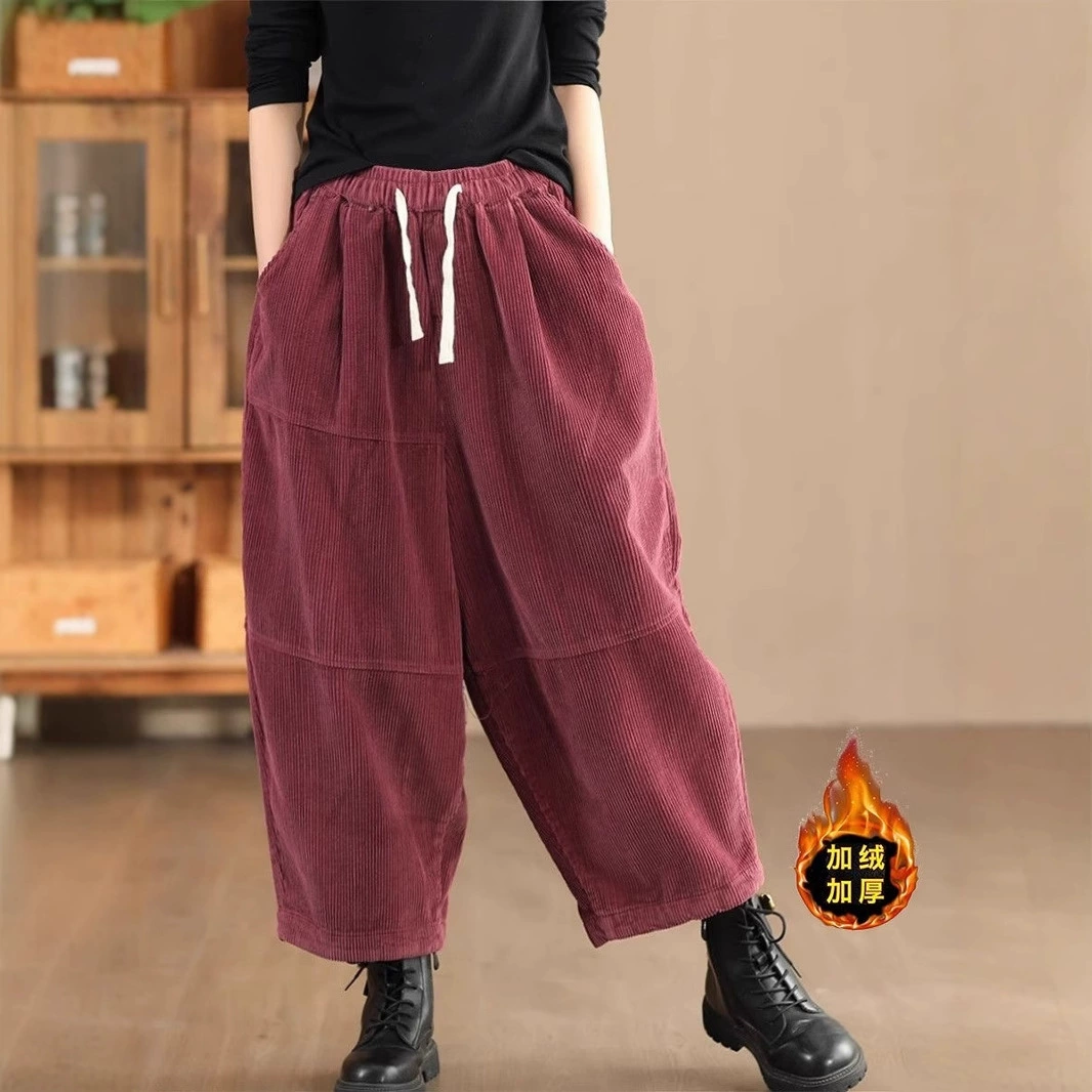 Sneil плюшевые толстые дикие повседневные брюки женские осенние и зимние новые сшитые шаровары тонкие длинные ноги теплые брюки