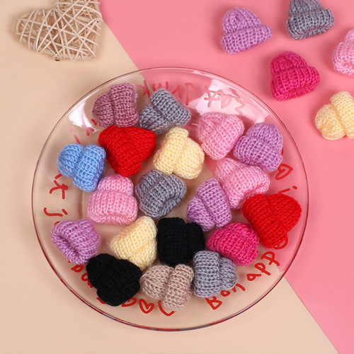 Knitted Woolen Hat for Fashion Accessory Decor DIY Accessories Korean Style Mini Decorative Toys Finger Hat