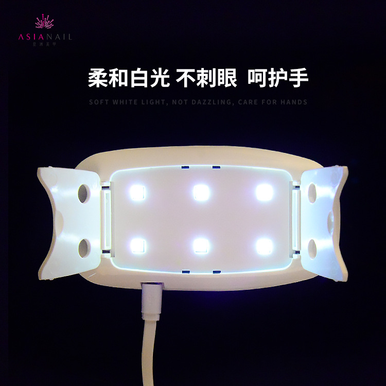 Lámpara de ratón de uñas MINI USB máquina de fototerapia Esmalte de uñas secador de pegamento MINI lámpara de fototerapia lámpara de cocción portátil al por mayor