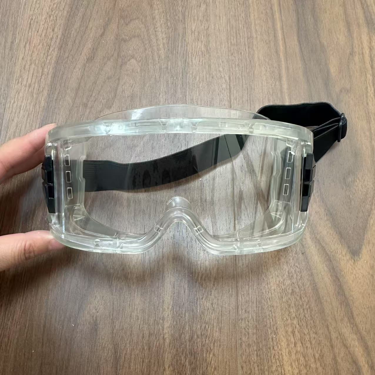 批发户外透明消防镜劳保眼镜防风防尘防雾飞沫护目镜安全防护镜