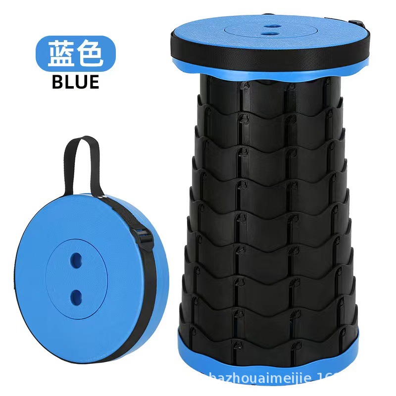 Taburete plegable portátil de viaje al aire libre para acampar Silla de pesca portátil pequeño Maza taburete de pesca de picnic plegable taburete telescópico