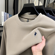 正品秋冬奥粒绒保暖加厚卫衣男士圆领打底宽松长袖卫衣爆款