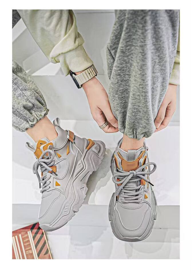 Giày nam cao cổ Martin trẻ trung, giày thể thao casual cổ cao tăng chiều cao, đế cao 3 cm — C73 màu đen, C73 trắng chi tiết 11