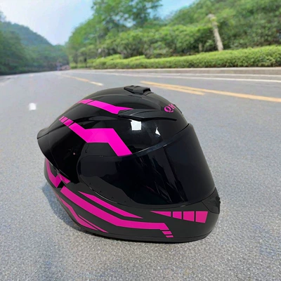 Motosiklet kaskı (dəbilqə) — Vehicle and Motorcycle Riding Safety Helmet - black-powder-warrior-black-lenses-l-head-circumference-57-58-weight-60-65kg