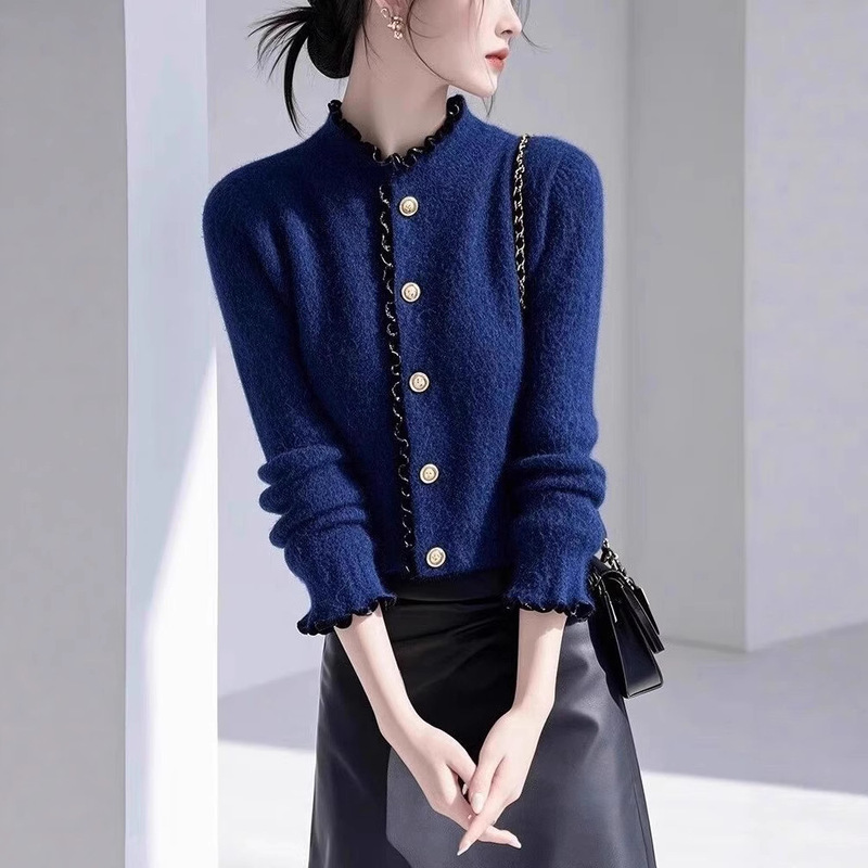 毛衣女高级感超好看气质洋气独特漂亮小香风内搭针织上衣|undefined