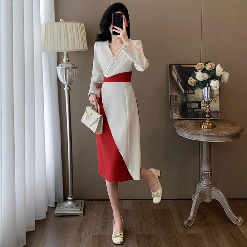 French Light Luxury High-End Professional Dress Women's Spring and Autumn New Formal Occasion Temperament Dress Skirt