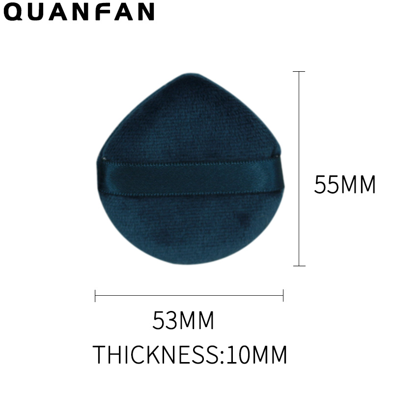 Suministro directo transfronterizo triángulo pequeño cuadrado redondo corazón melocotón polvo seco miel en polvo maquillaje multicolor material de pelo corto súper suave