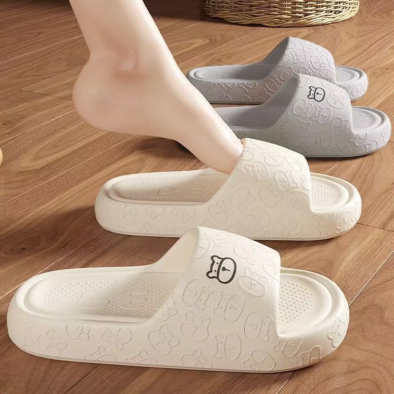 Popular slippers women's super soft thick bottom shit feeling home non-slip student dormitory bathroom trendy high-looking ins bath