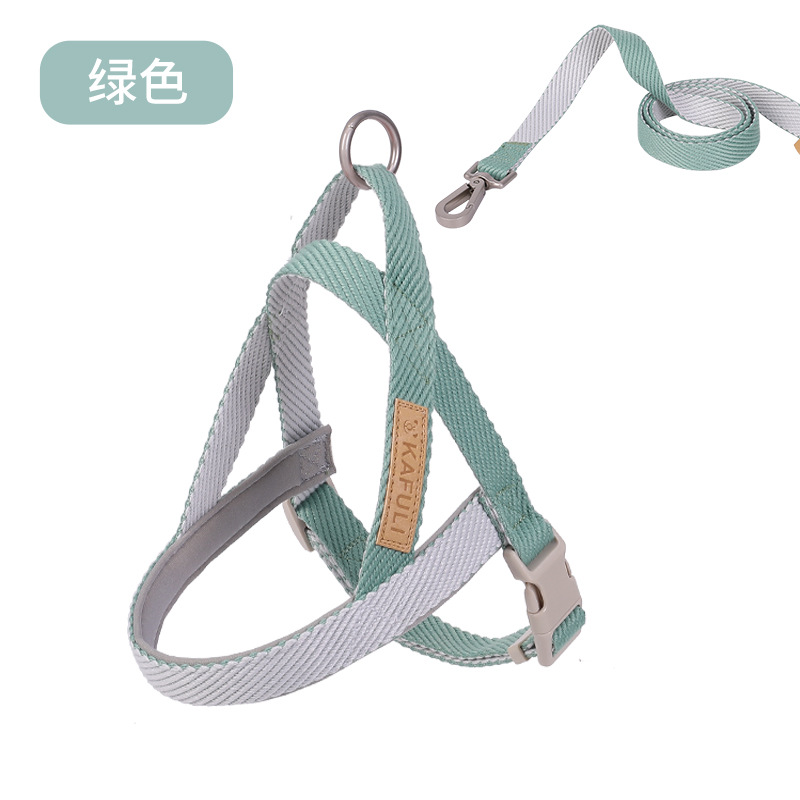 Transfronterizo Amazon Venta caliente perro mascota correa de pecho cuerda de tracción en stock al por mayor poliéster correa de perro traje al por mayor