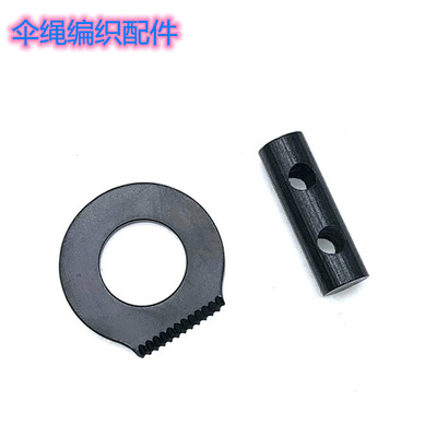 亚马逊热销伞绳编织双孔打火石 手链打火石套装刮片 荒野生火工具