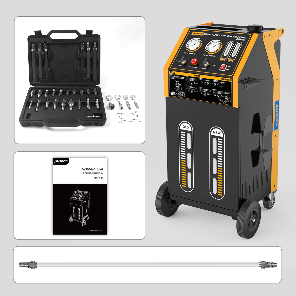 Autool atf702 automóvil transmisión automática de aceite de cambio de máquina de reemplazo de la máquina de transmisión de aceite
