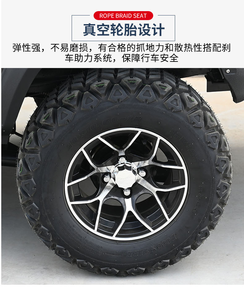 Electric Golf Cart 4-Seater Sightseeing Car for Tourist Areas, Resort Parks, Hotels, and Golf Courses