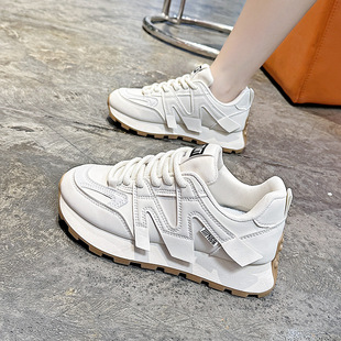 Waffle Forrest Gump Shoes for Women 2025 New Small Waist Women's Shoes Spring & Fall Popular Dad Shoes Casual Sports Shoes 6682