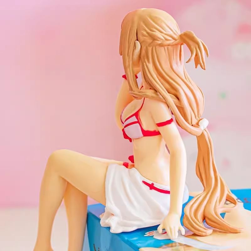 SWORD SHENYU YASNA 수영복 국수 미니 자동차 컴퓨터 장식품 PVC 박스 핸드 오피스 장난감
