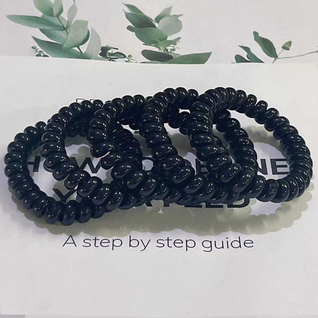 Boucle de ligne téléphonique de couleur bonbon, cheveux attachés de fille douce, bandeau en caoutchouc, cheveux en corde coréens simples et sans trace_voghion.com