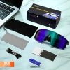 Black frame green purple sheet