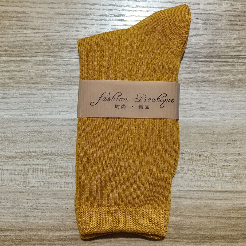 2025 nuevas calcetines de baile de color de mujer de dopamina calcetines de algodón de color sólido calcetines de tirada calcetines cuatro estaciones