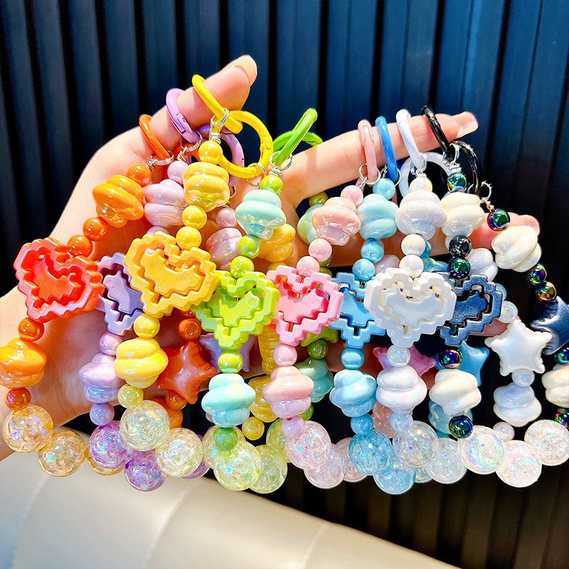 Cuentas Sanliou cadena de caja de teléfono móvil en vivo muñeca colgante para evitar la pérdida de pequeños regalos de estudiantes al por mayor