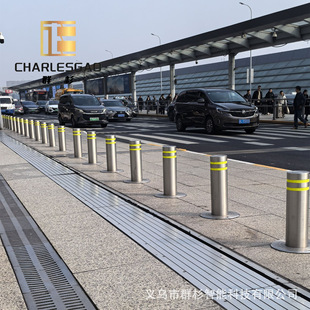 Electric stainless steel lifting column remote control warning car road pile community school anti-collision column telescopic column manual