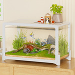 生态鱼缸过滤制氧一体客厅2025新款机净水循环三合仿玻璃造景观赏