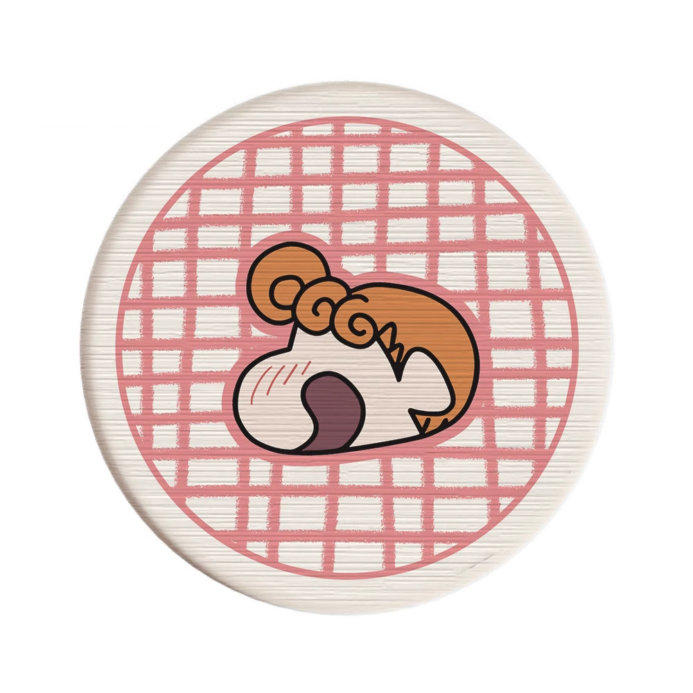 Posavasos de café de oficina de dibujos animados, posavasos de escritorio, posavasos de agua redondos, almohadillas absorbentes de agua de barro de diatomeas, encimera de secado rápido