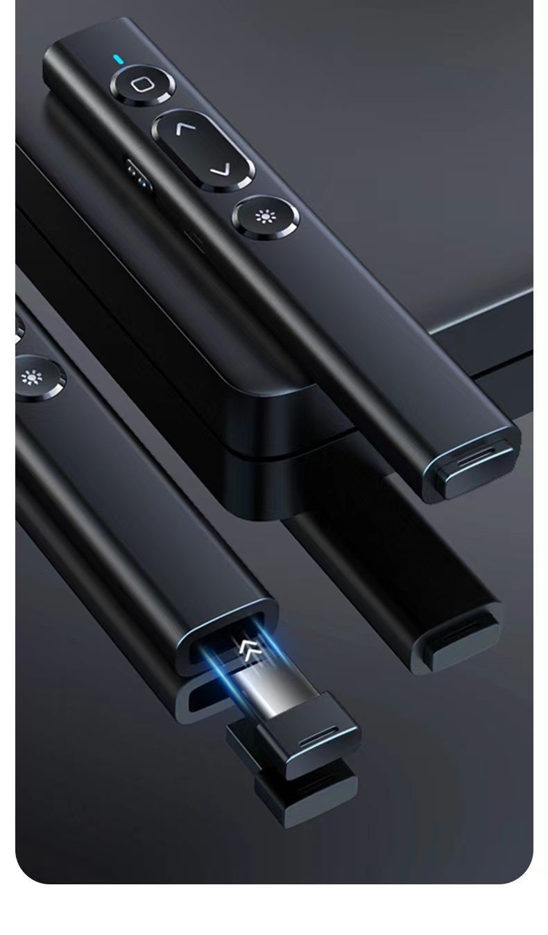 Multimedia PPT page-turning pen function, business remote control teaching, laser pen demonstration, USB charging page-turning pen undefined