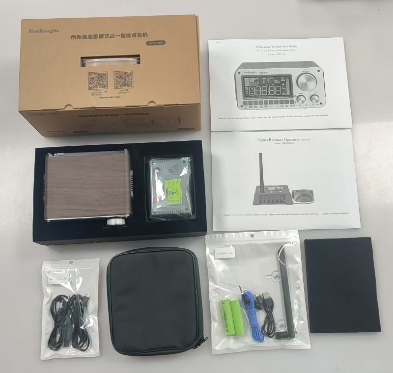 Nueva radio de grano de madera Audio Bluetooth inteligente Radio de banda completa Tarjeta de madera Audio inalámbrico para teléfono móvil